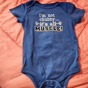 Blue Baby One Piece Bodysuit